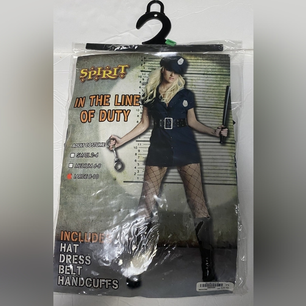 Spirit Navy Blue Police Costume NWT SIZE LARGE